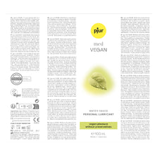 Lade das Bild in den Galerie-Viewer, Pjur med Vegan Glide wasserbasiertes Gleitmittel 100ml